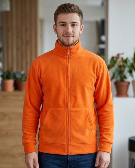 Kanguru Cepli Turuncu Polar Mont - Unisex urun gorseli