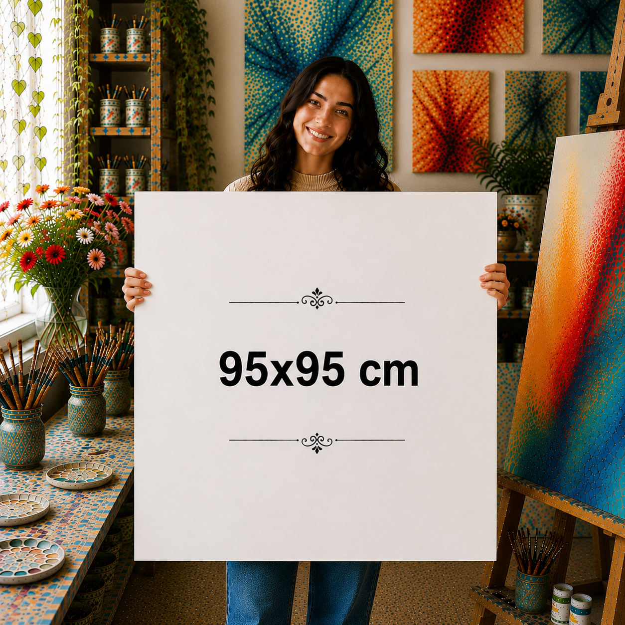 95 cm x 95 cm Tuval Canvas baskı urun gorseli