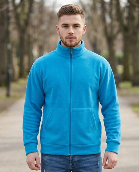 Kanguru Cepli Turkuaz Polar Mont - Unisex urun gorseli