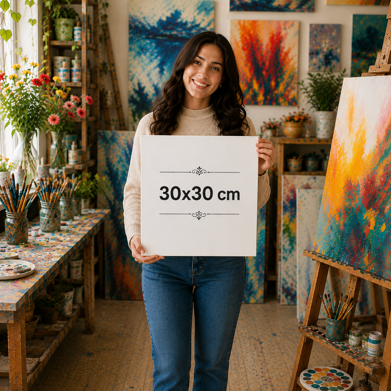 30 cm x 30 cm Tuval Canvas baskı urun gorseli