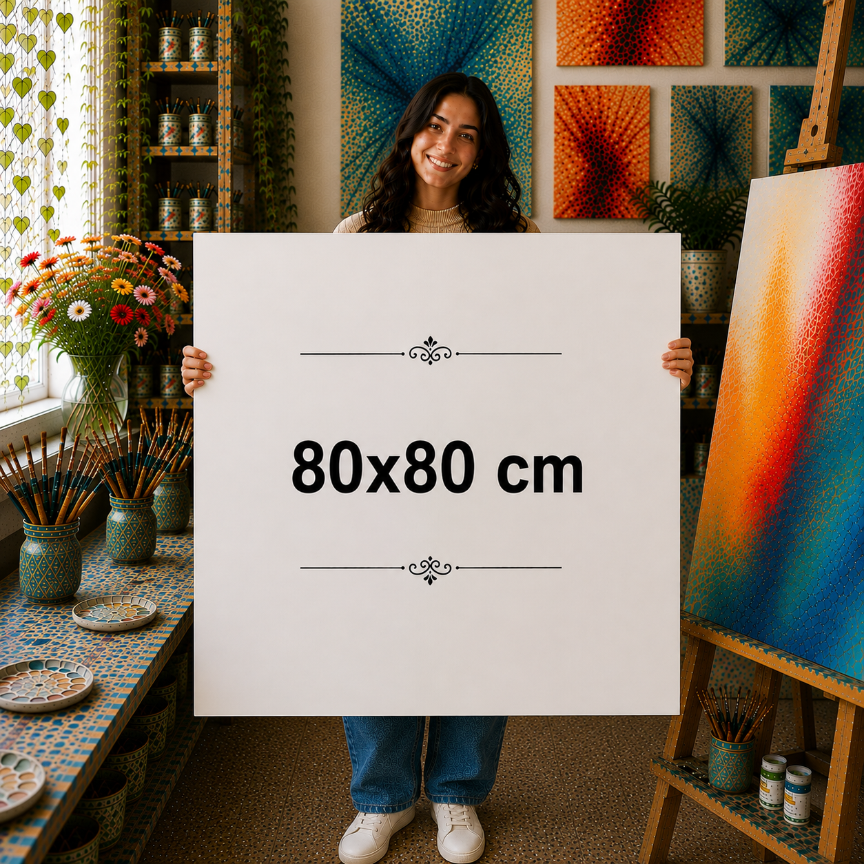 80 cm x 80 cm Tuval Canvas baskı urun gorseli