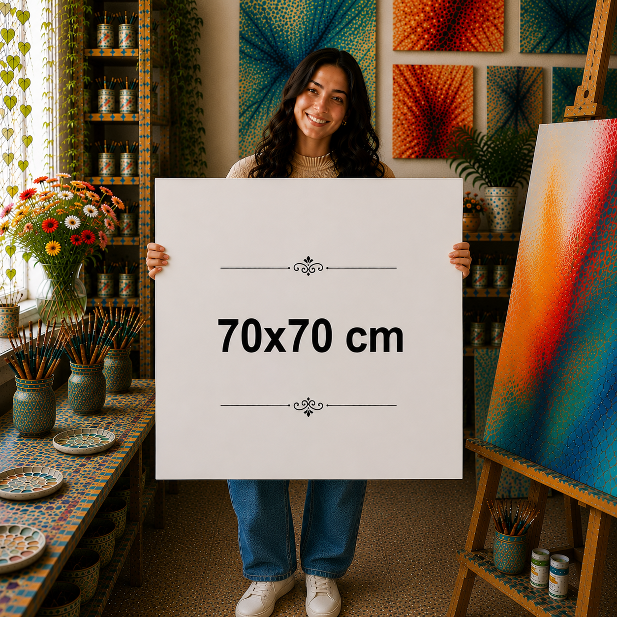 70 cm x 70 cm Tuval Canvas baskı urun gorseli