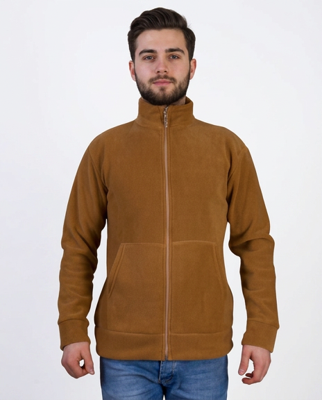 Kanguru Cepli Deve Tüyü Polar Mont - Unisex urun gorseli