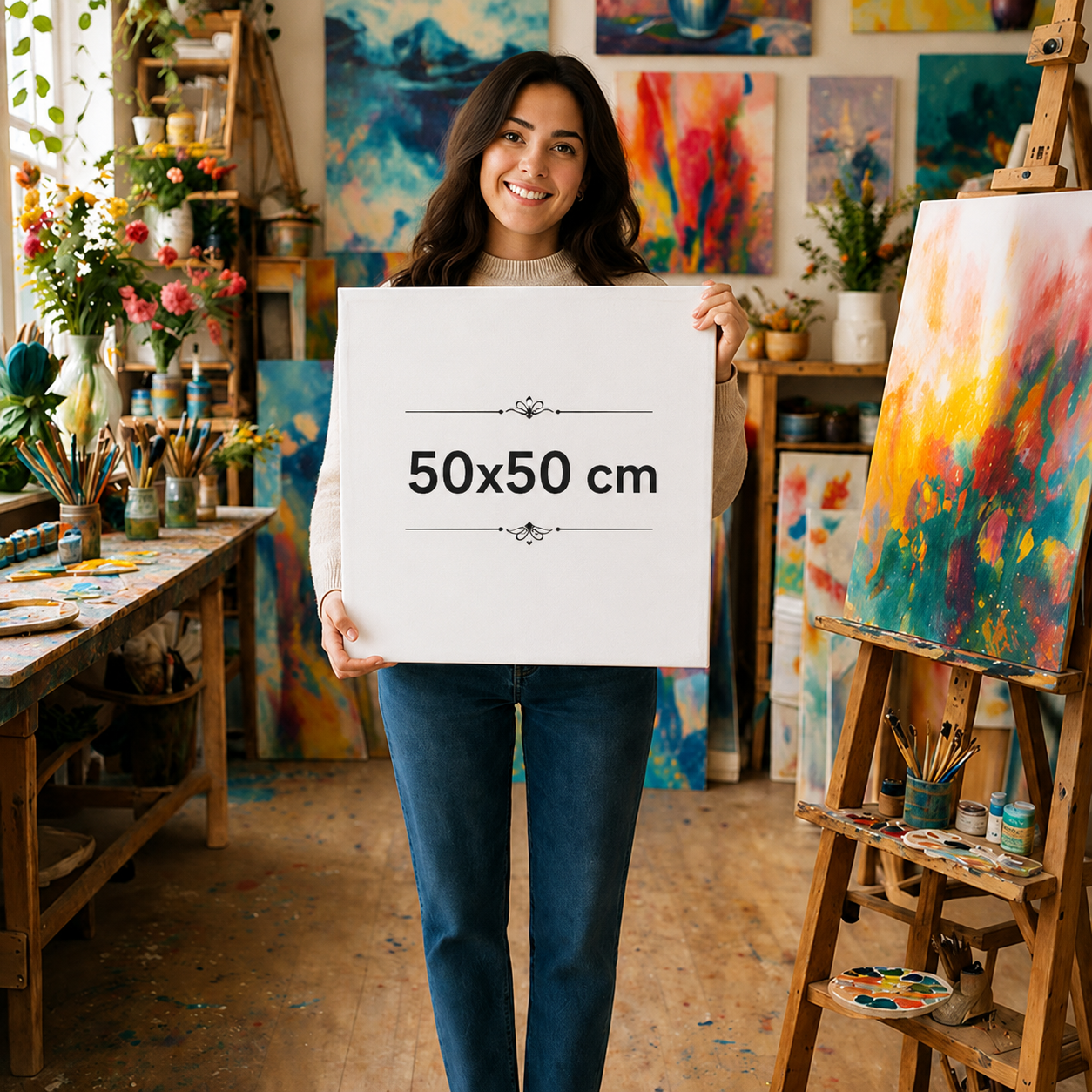 50 cm x 50 cm Tuval Canvas baskı urun gorseli